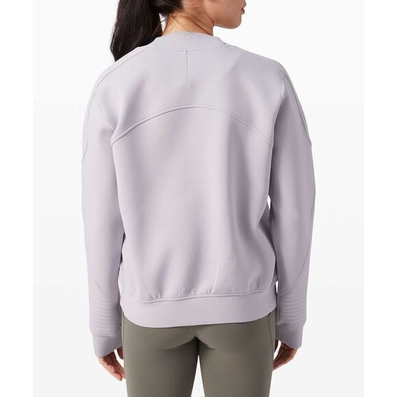 Lululemon City Sweat Crew Spacer Iced Iris Purple Sweatshirt Crewneck 6 Scuba - Picture 2 of 10